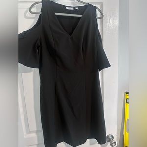 NY&Co Black Dress - Peep Shoulder